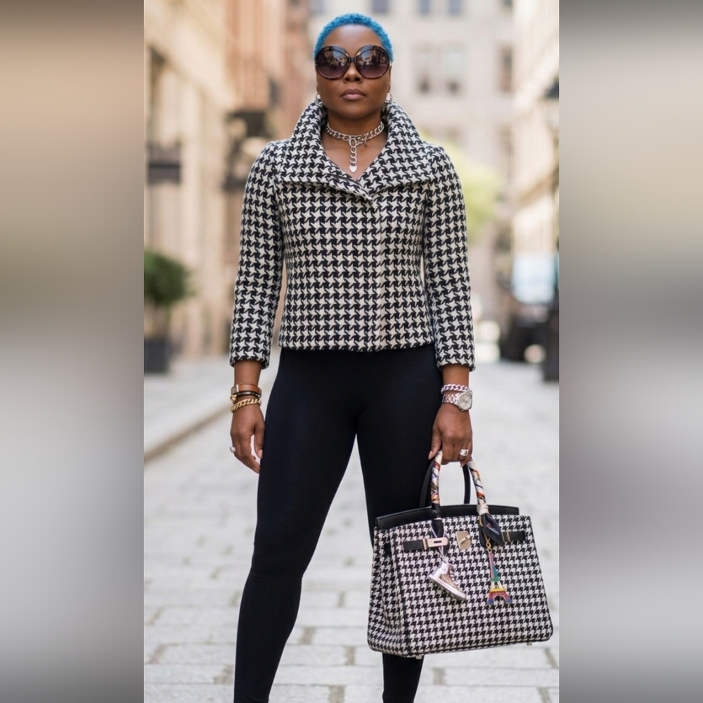 Talbot's Houndstooth Coat (NWOT)